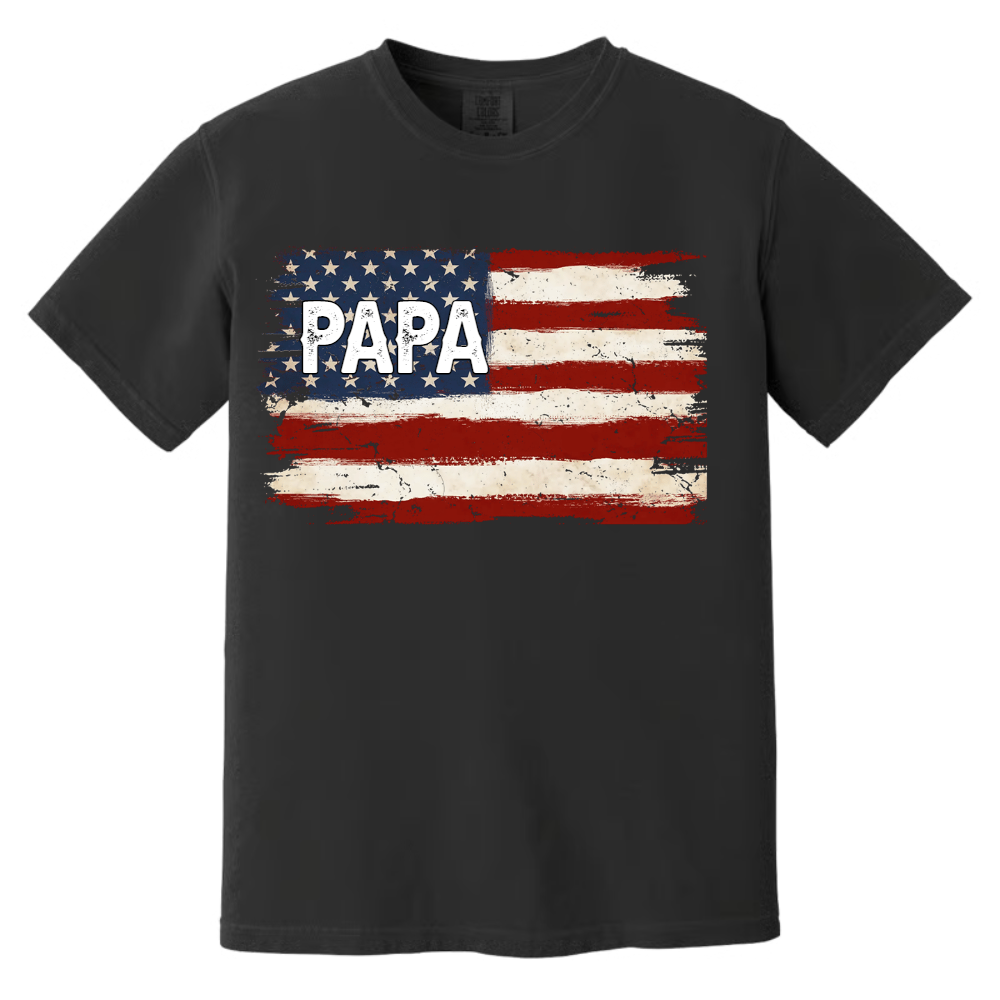 Personalized Papa Holiday Flag with Grandkids – Unique Christmas Gift for Papa, Custom Family Name Flag