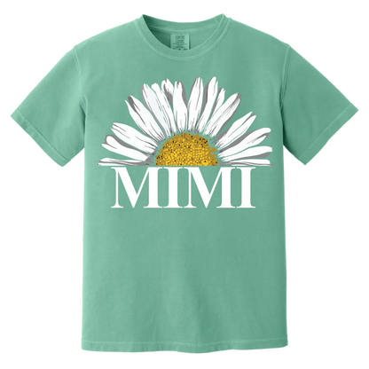 Personalized Mimi And Grandkids Daisy , Mother's Day Gift Grandma Comfort Colors T-Shirt