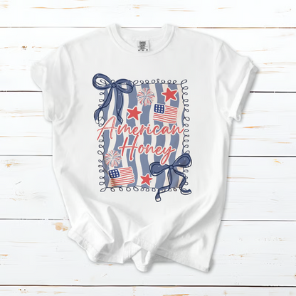 Patriotic Coquette American Trendy  Red White and Blue