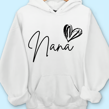 Comfort Colors® Nana Heart, For Gift Grandma And Kids