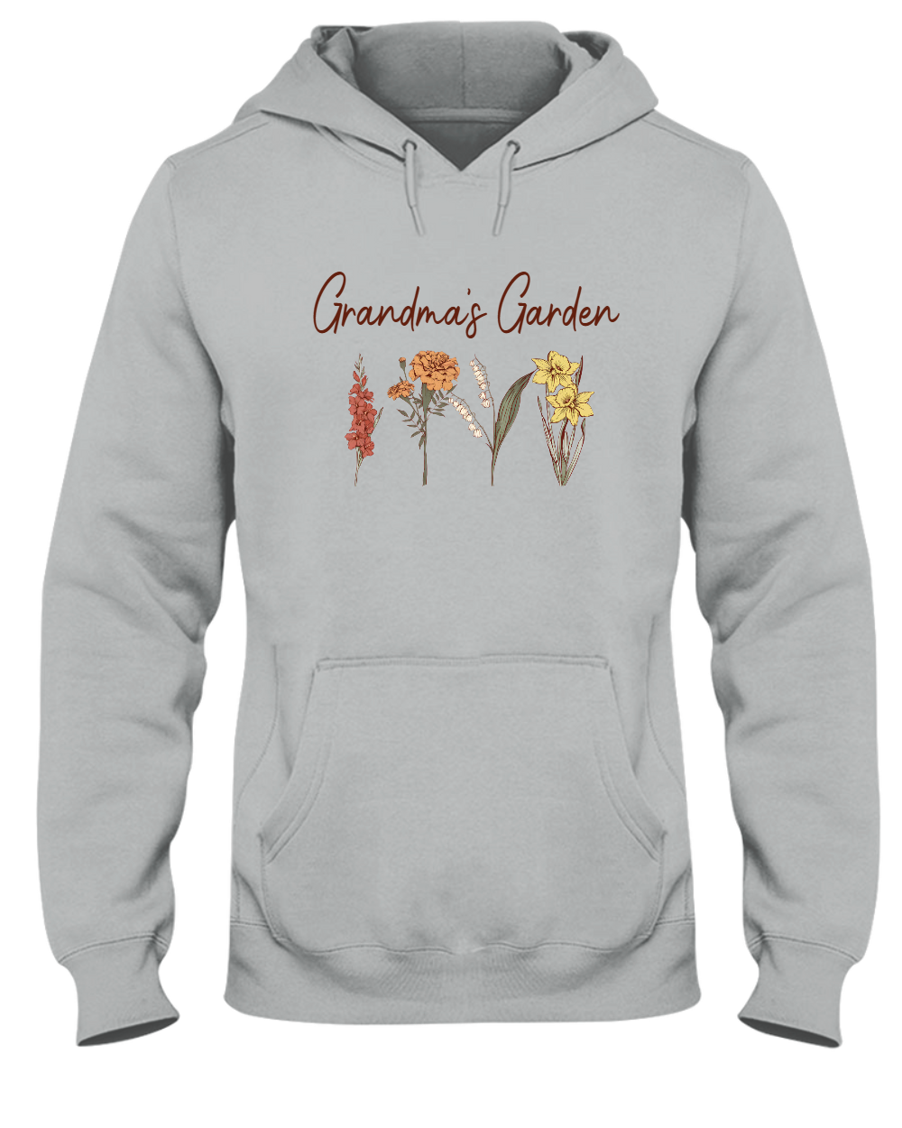 Grandma's Garden Sweatshirt, Custom Birthflower Sweatshirt, Gift for Grandma, Love Grows Here, Mom's Garden