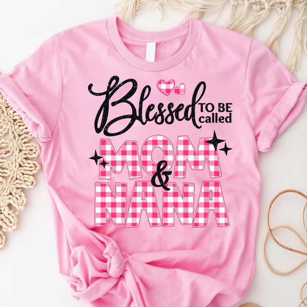 Blessed To Be Called Mom and Nana Mimi Grandma and Grandkids Personalized