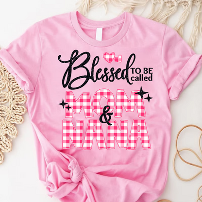 Blessed To Be Called Mom and Nana Mimi Grandma and Grandkids Personalized