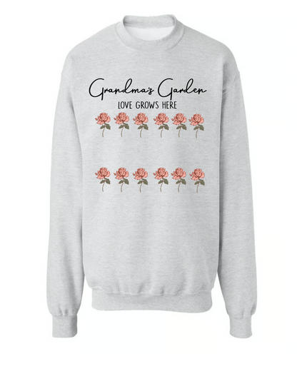 Grandma's Garden Love Grows Here And Grandkids