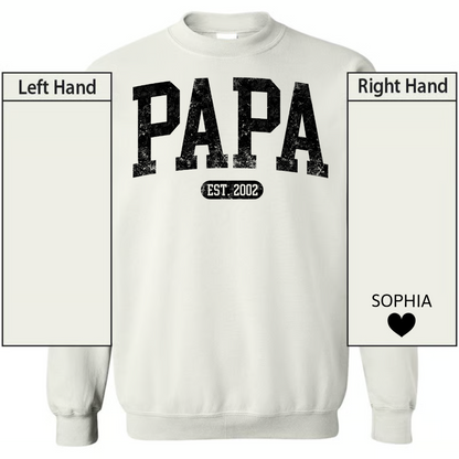 Personalized Papa Shirt With Est Year