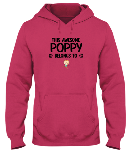 This Awesome Poppy Belongs To, Custom Poppy And Kids, Grandpa Gift TH