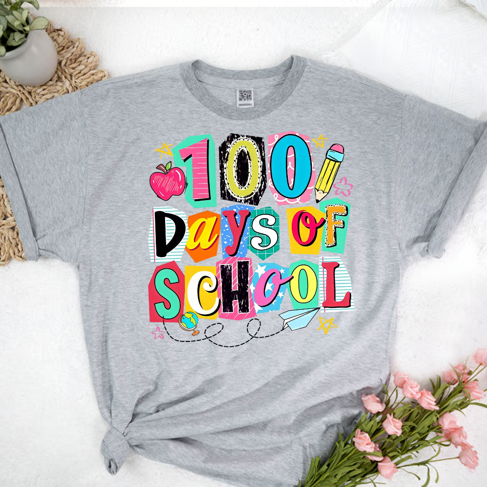 Preppy 100 Days of School, Retro happy 100 days