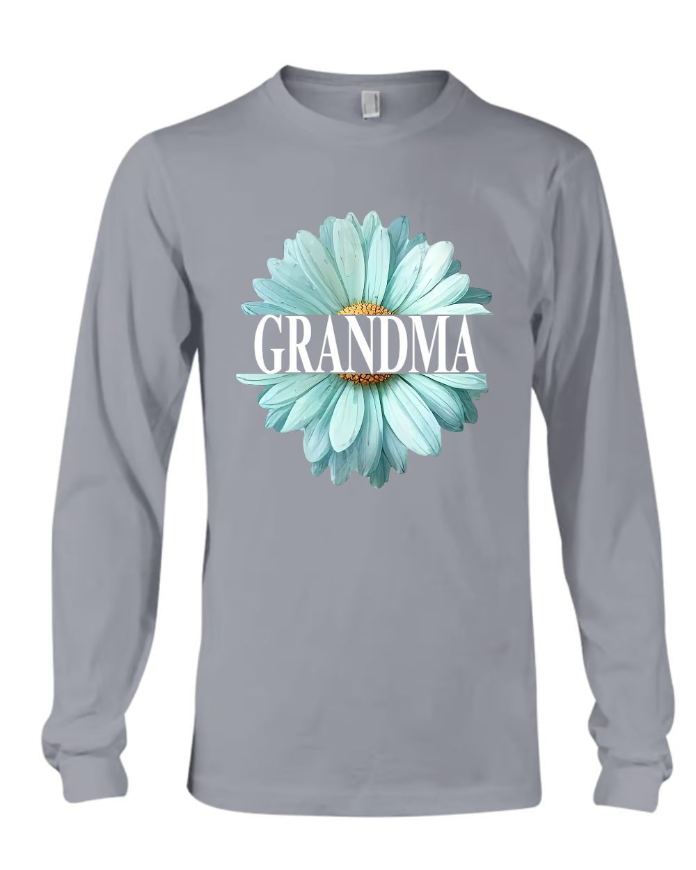 Grandma Flower Daisy Color And Grandkids T-Shirt