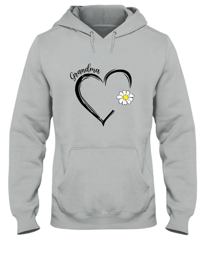 Personalized Grandma Daisy Heart Mother's Day