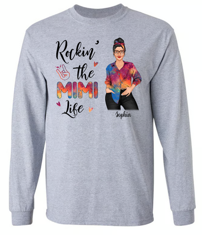 Personalized Rockin' Mom Grandma Life Sassy Girl