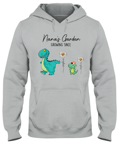 Nana's Garden Nana Saurus And Kids Custom Copy