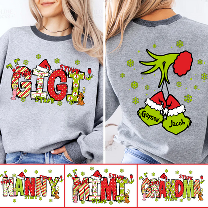 Personalized Grandma, Mom And Kids Names Christmas 2025