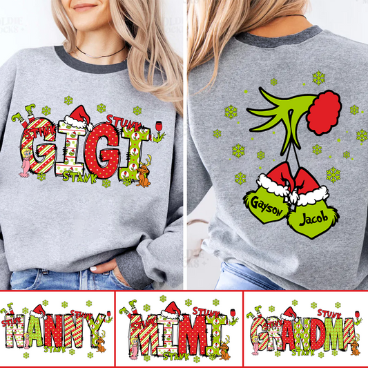Personalized Grandma, Mom And Kids Names Christmas 2025