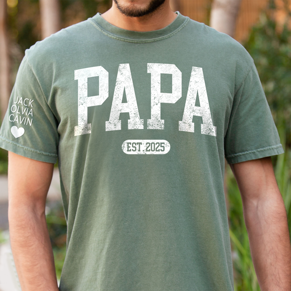 Personalized Papa Shirt With Est Year