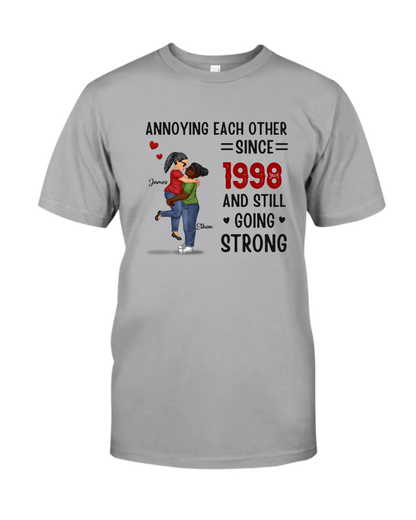 Custom Unisex T-shirt, Comfort Color T-shirt, Classic Canvas- Personalized Anniversary Wedding Gifts For Husband And Wife