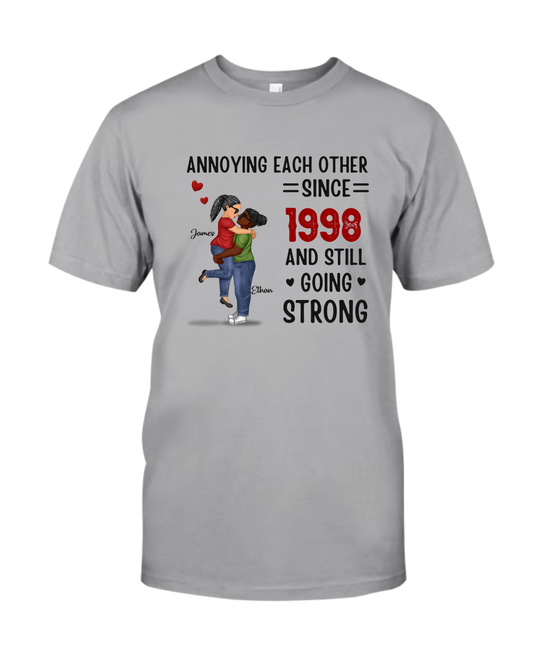 Custom Unisex T-shirt, Comfort Color T-shirt, Classic Canvas- Personalized Anniversary Wedding Gifts For Husband And Wife