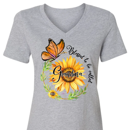 Blessed To Be Called Grandma Sunflower Butterfly