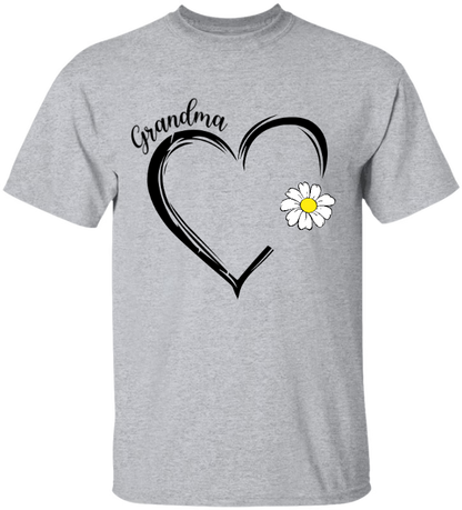 Personalized Grandma Daisy Heart Mother's Day