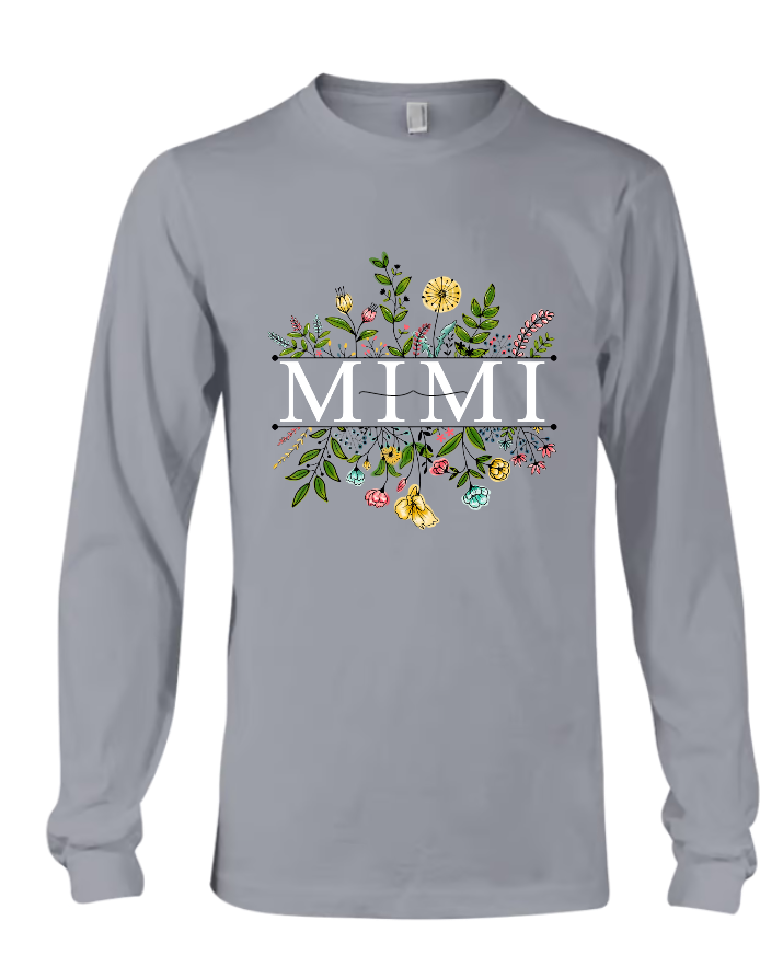 Personalized Wildflower Mimi, Grandma Shirt