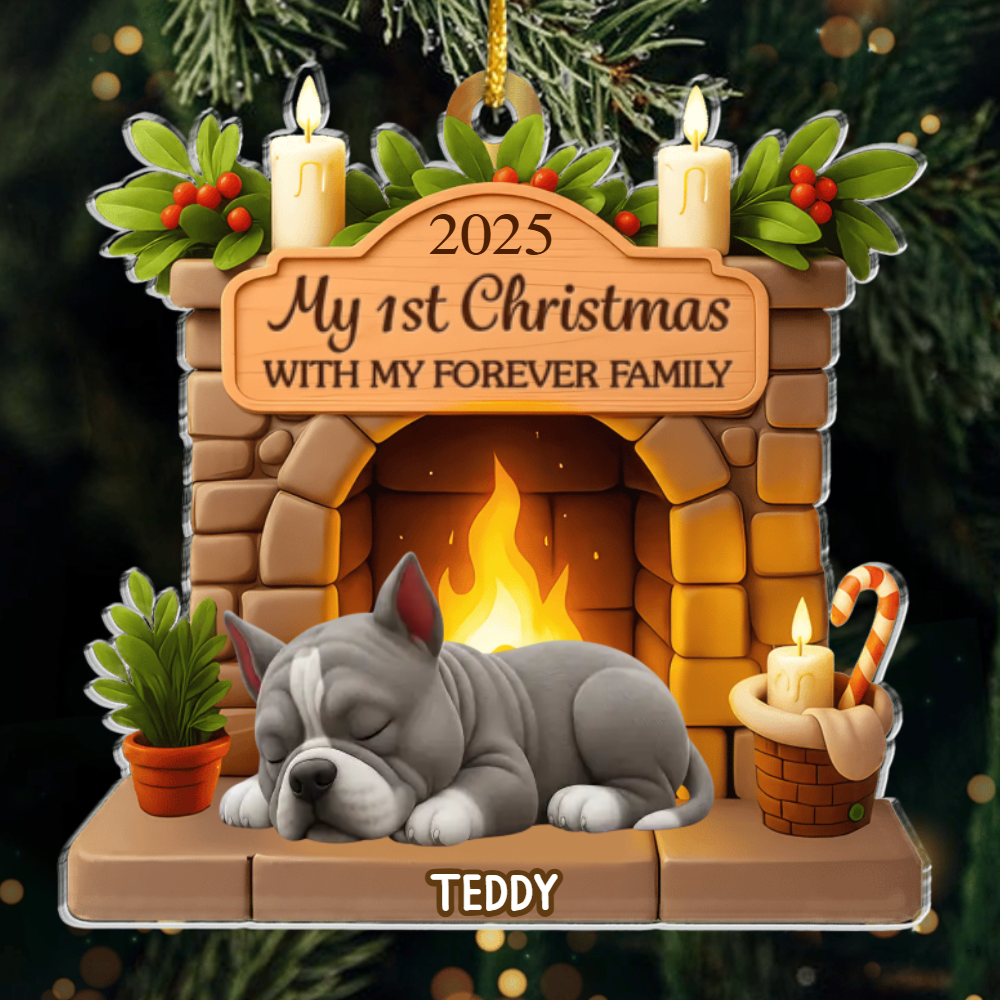 Custom American Bully Acrylic Ornament, Custom Pet Design, Unique Christmas Gift for Dog Moms, Dads & Animal Lovers Ornament