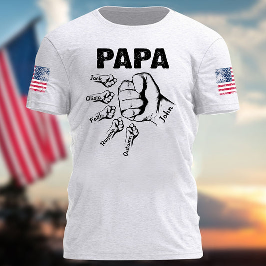 Family Best Gifts For Father's Day, Birthday Gift For Papa Grandpa T-Shirt