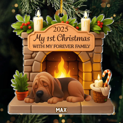 Custom Bloodhound Acrylic Ornament, Custom Pet Design, Unique Christmas Gift for Dog Moms, Dads & Animal Lovers Ornament