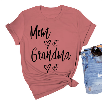 Personalized Mom Est Grandma Est CTH01