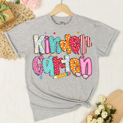 Kindergarten to 3rd Grade Teachers on the First Day Preppy Style Back to School Shirt