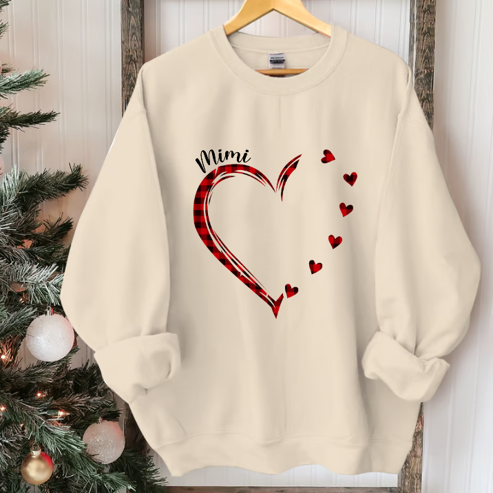 Mimi and Grandkids Hearts, Gift For Mimi christmas Sweatshirt
