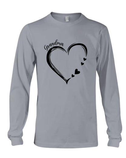 Personalized Grandma Heart Sweatshirt, Custom Grandma Heart With Grandkids Names Sweatshirt, Custom Mother's Day Shirt