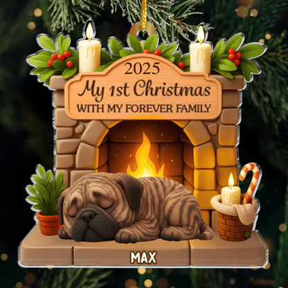 Custom Bullmastiff Acrylic Ornament, Custom Pet Design, Unique Christmas Gift for Dog Moms, Dads & Animal Lovers Ornament