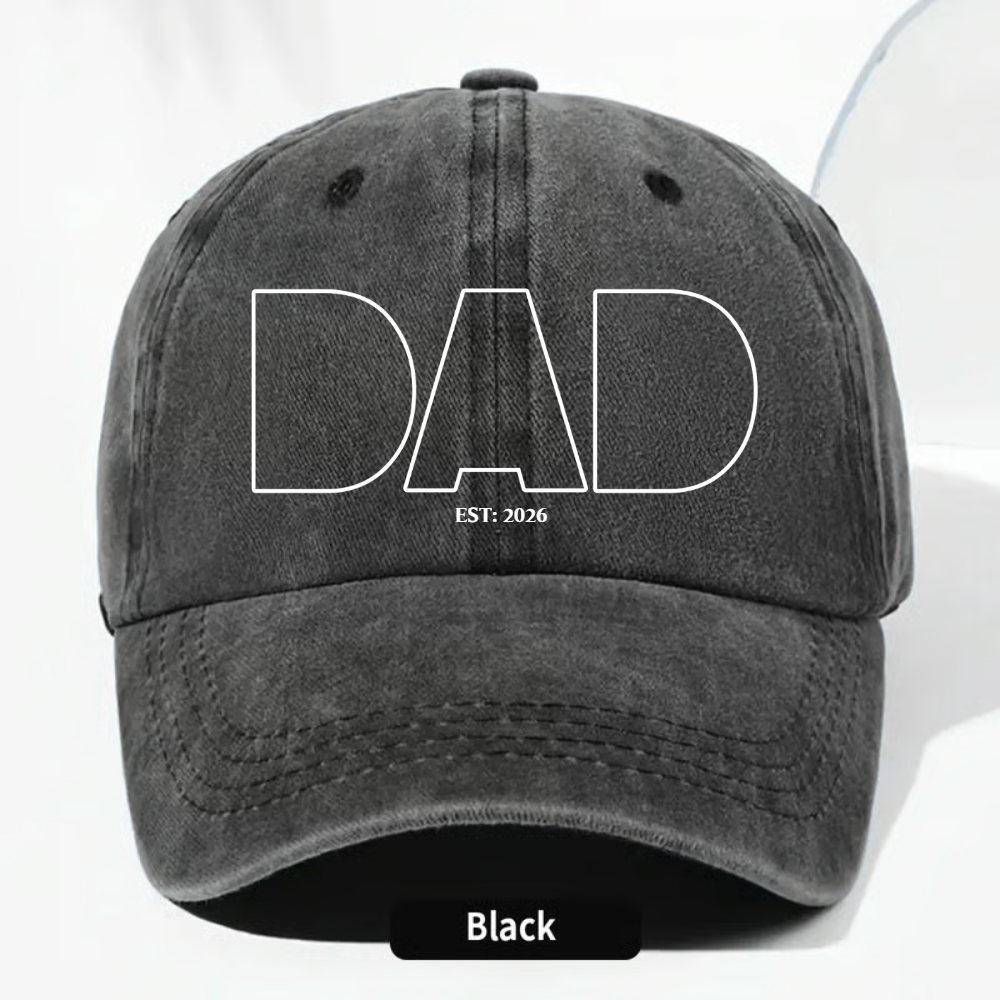 Father's Day Gift Custom Dad Portrait For Father, New Dad - Faceless Art - Personalized Cap