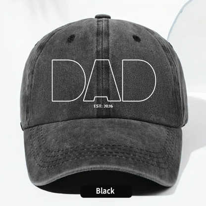 Father's Day Gift Custom Dad Portrait For Father, New Dad - Faceless Art - Personalized Cap