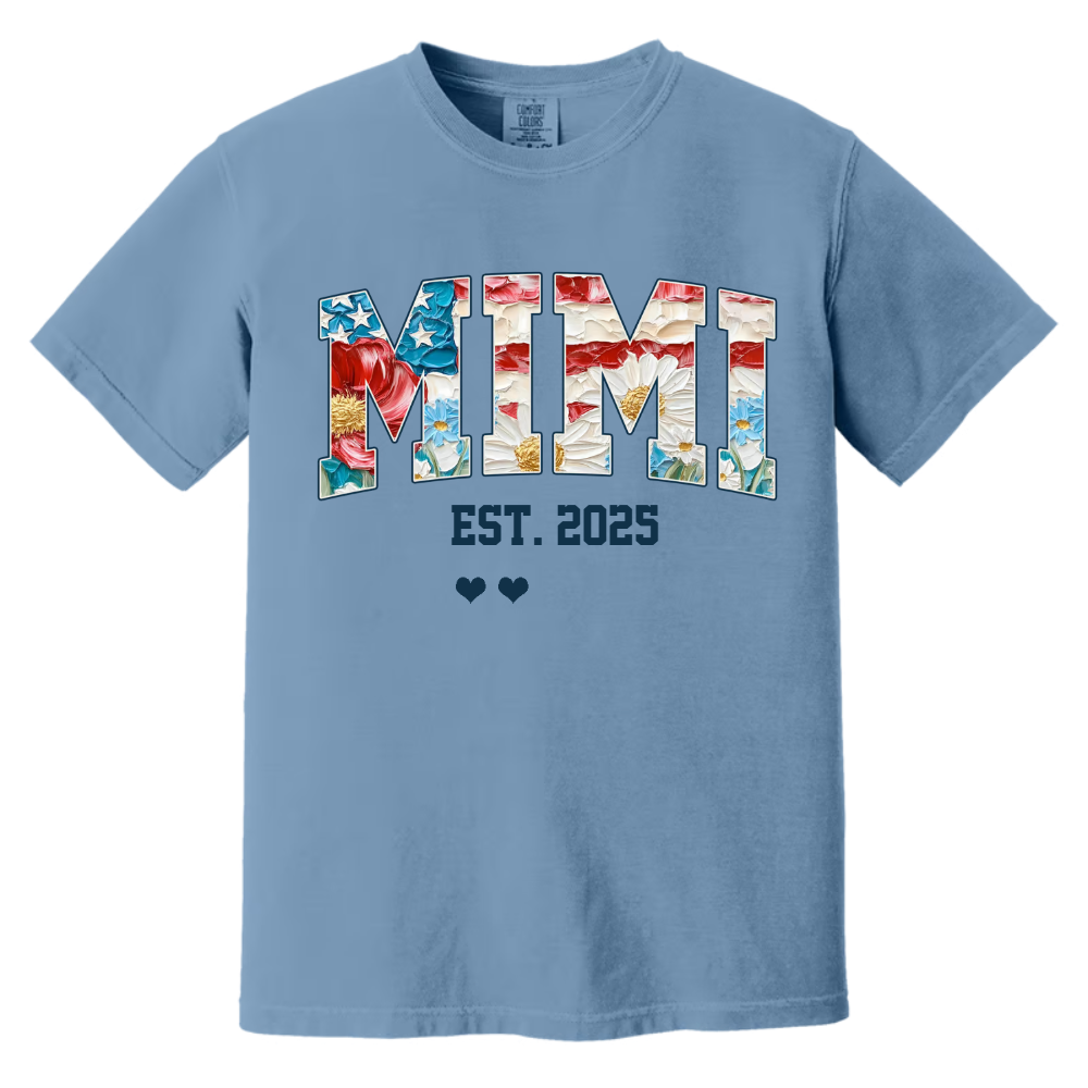 Mimi Flower America Flag Patriotic 4TH of July Gift