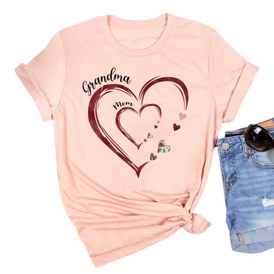 Heart Mom and Grandma CTH01 Classic Canvas
