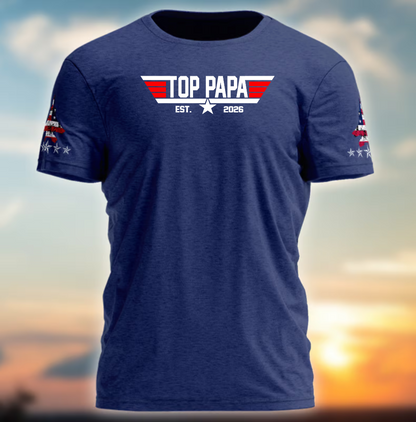 Personalized Gift Top Papa Crossword T-Shirt, Grandpa's Birthday, Father's Day Gift Trend