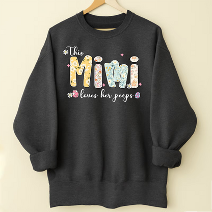 This Mimi Loves Her Peeps Personalized Mimi Gigi Grandma and Grandkids
