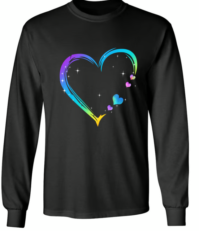 Grandma And Grandkids Hearts Paint Splatter T-Shirt