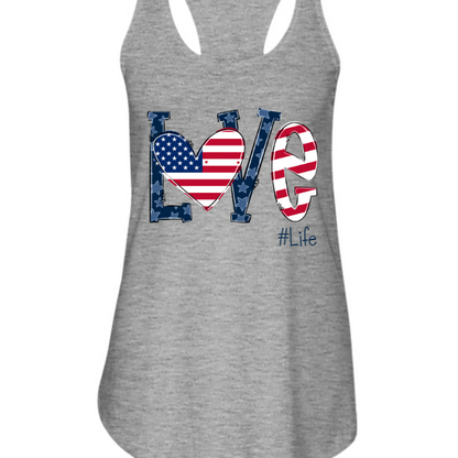 Personalized Love Gigi Life American Flag T-Shirt