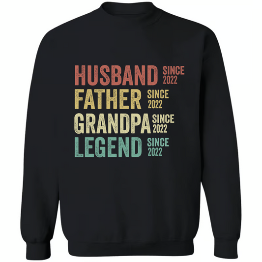 Husband Father Grandpa Legend  Sweatshirt