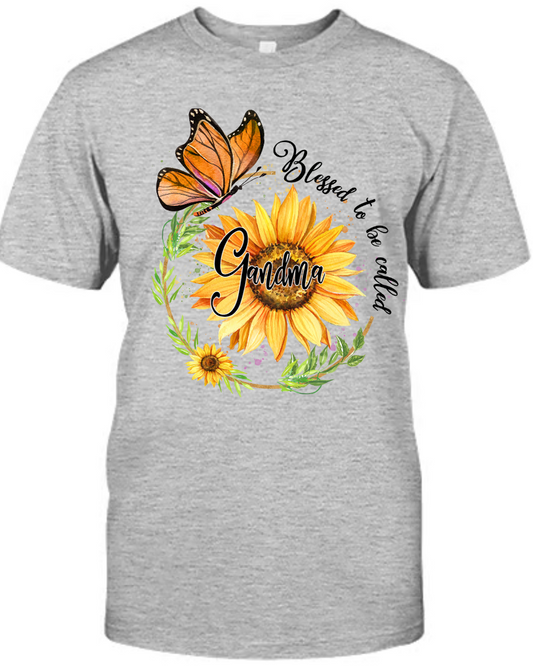 Blessed To Be Called Grandma Sunflower Butterfly