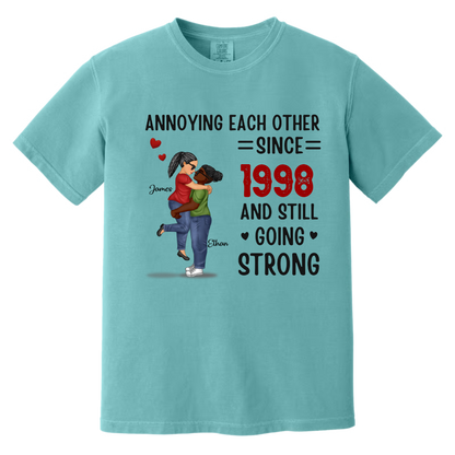 Custom Unisex T-shirt, Comfort Color T-shirt, Classic Canvas- Personalized Anniversary Wedding Gifts For Husband And Wife