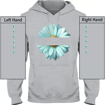 Grandma Flower Daisy Color And Grandkids Sweatshirt