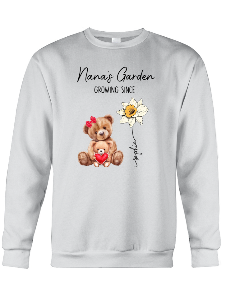 Nana's Garden Bear Shirt, Custom Grandma With Kid, Mother's Day Gift TH