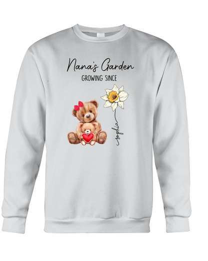 Nana's Garden Bear Shirt, Custom Grandma With Kid, Mother's Day Gift TH