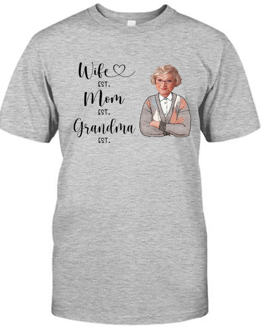 Wife Mom Grandma Est Year And Custom Photo CTH01