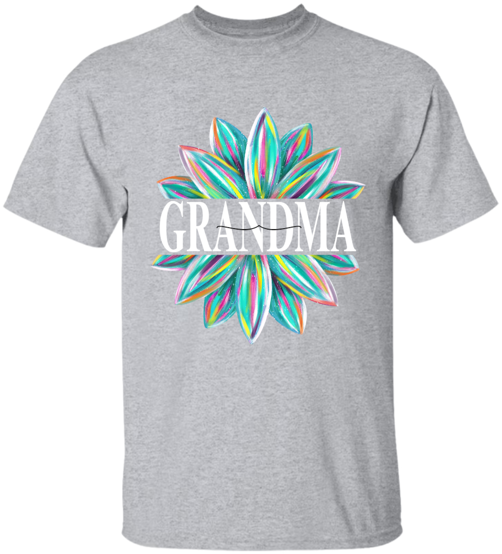 Custom Grandma Flower Color With Grandkids Mother's Day TH