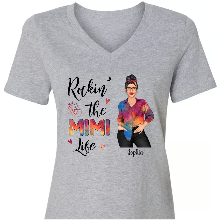 Personalized Rockin' Mom Grandma Life Sassy Girl