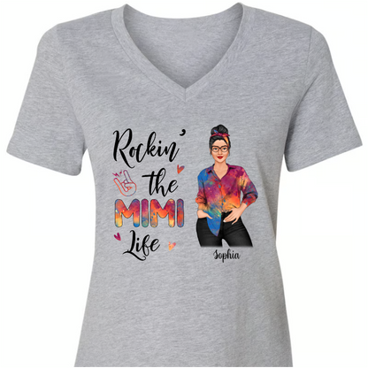 Personalized Rockin' Mom Grandma Life Sassy Girl