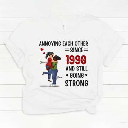 Custom Unisex T-shirt, Comfort Color T-shirt, Classic Canvas- Personalized Anniversary Wedding Gifts For Husband And Wife